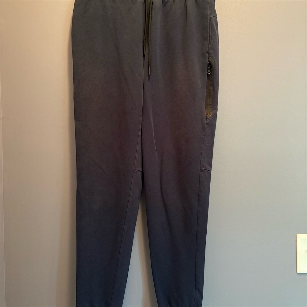 Old Navy Active Denali Fleece Jogger Pants Men's Tall MT Navy Blue Zip